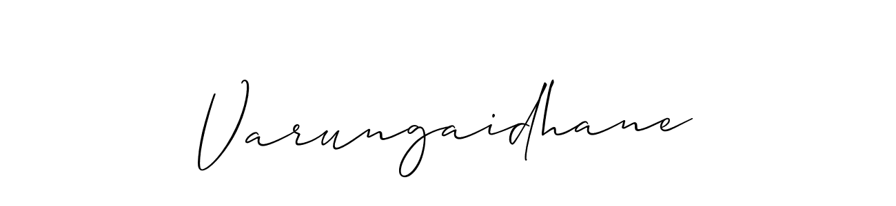 Design your own signature with our free online signature maker. With this signature software, you can create a handwritten (Allison_Script) signature for name Varungaidhane. Varungaidhane signature style 2 images and pictures png