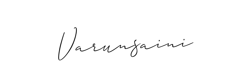 It looks lik you need a new signature style for name Varunsaini. Design unique handwritten (Allison_Script) signature with our free signature maker in just a few clicks. Varunsaini signature style 2 images and pictures png