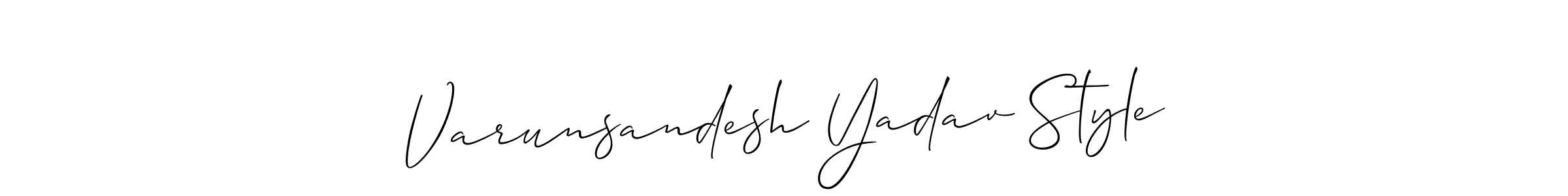 Also You can easily find your signature by using the search form. We will create Varunsandesh Yadav Style name handwritten signature images for you free of cost using Allison_Script sign style. Varunsandesh Yadav Style signature style 2 images and pictures png