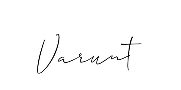 Make a beautiful signature design for name Varunt. With this signature (Allison_Script) style, you can create a handwritten signature for free. Varunt signature style 2 images and pictures png