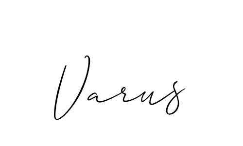 Varus stylish signature style. Best Handwritten Sign (Allison_Script) for my name. Handwritten Signature Collection Ideas for my name Varus. Varus signature style 2 images and pictures png