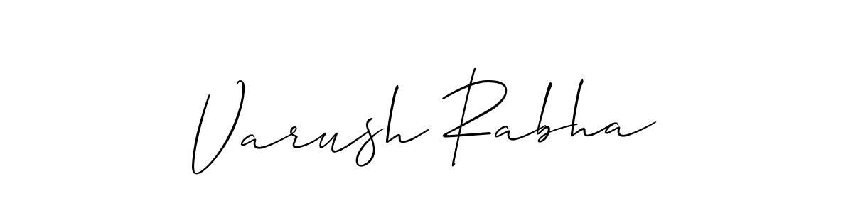 Best and Professional Signature Style for Varush Rabha. Allison_Script Best Signature Style Collection. Varush Rabha signature style 2 images and pictures png