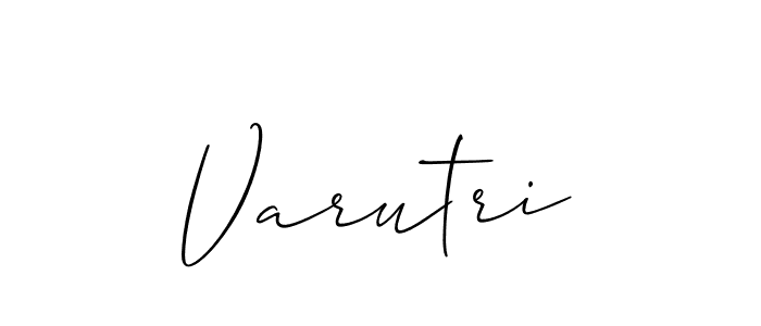 Best and Professional Signature Style for Varutri. Allison_Script Best Signature Style Collection. Varutri signature style 2 images and pictures png