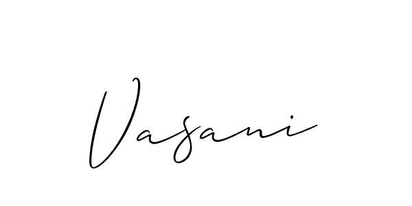 You can use this online signature creator to create a handwritten signature for the name Vasani. This is the best online autograph maker. Vasani signature style 2 images and pictures png