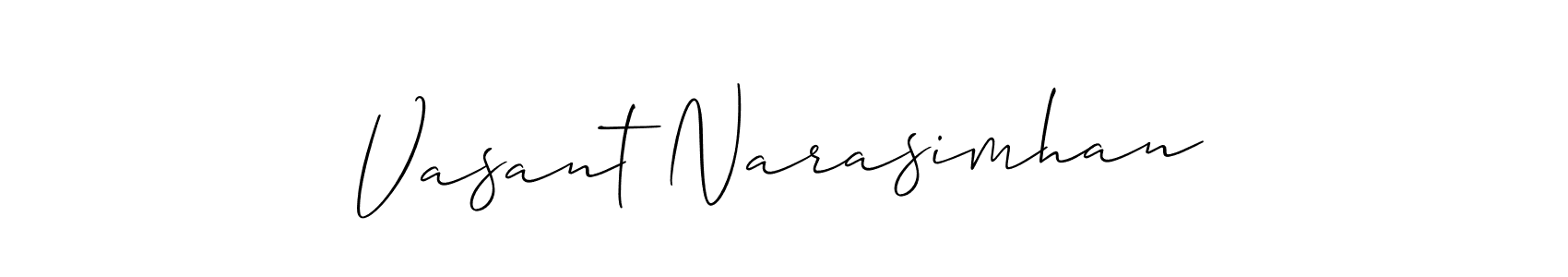 Also You can easily find your signature by using the search form. We will create Vasant Narasimhan name handwritten signature images for you free of cost using Allison_Script sign style. Vasant Narasimhan signature style 2 images and pictures png