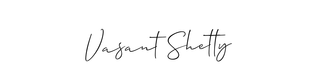 How to Draw Vasant Shetty signature style? Allison_Script is a latest design signature styles for name Vasant Shetty. Vasant Shetty signature style 2 images and pictures png