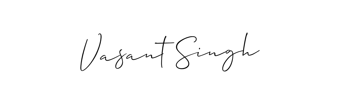 Allison_Script is a professional signature style that is perfect for those who want to add a touch of class to their signature. It is also a great choice for those who want to make their signature more unique. Get Vasant Singh name to fancy signature for free. Vasant Singh signature style 2 images and pictures png