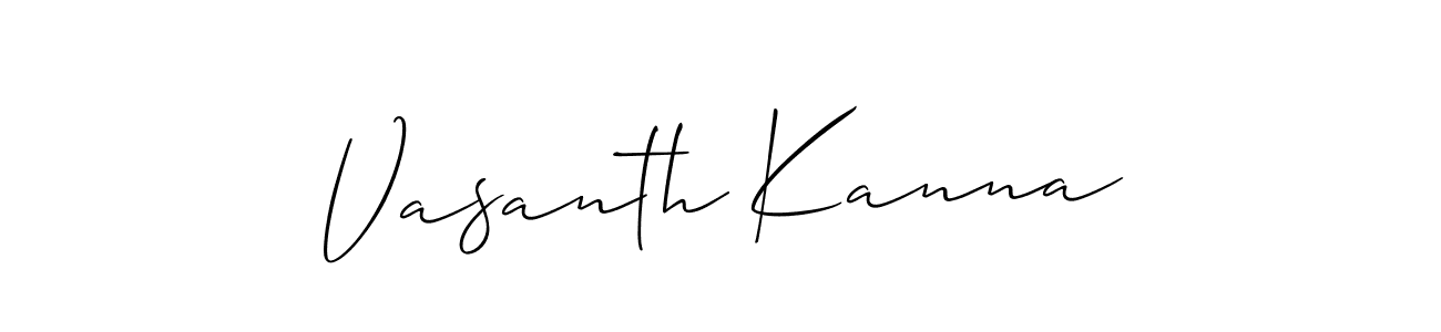 if you are searching for the best signature style for your name Vasanth Kanna. so please give up your signature search. here we have designed multiple signature styles  using Allison_Script. Vasanth Kanna signature style 2 images and pictures png