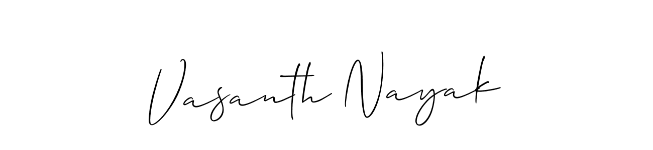 Create a beautiful signature design for name Vasanth Nayak. With this signature (Allison_Script) fonts, you can make a handwritten signature for free. Vasanth Nayak signature style 2 images and pictures png