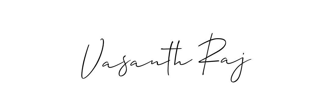 Use a signature maker to create a handwritten signature online. With this signature software, you can design (Allison_Script) your own signature for name Vasanth Raj. Vasanth Raj signature style 2 images and pictures png