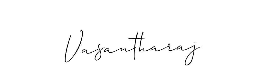 How to make Vasantharaj name signature. Use Allison_Script style for creating short signs online. This is the latest handwritten sign. Vasantharaj signature style 2 images and pictures png