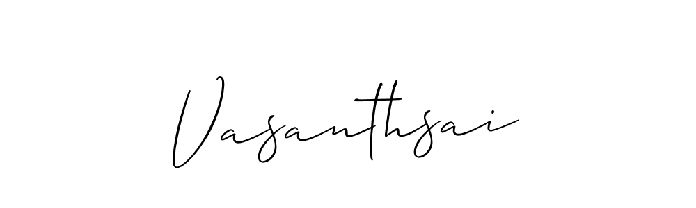 The best way (Allison_Script) to make a short signature is to pick only two or three words in your name. The name Vasanthsai include a total of six letters. For converting this name. Vasanthsai signature style 2 images and pictures png