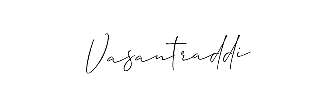 Use a signature maker to create a handwritten signature online. With this signature software, you can design (Allison_Script) your own signature for name Vasantraddi. Vasantraddi signature style 2 images and pictures png