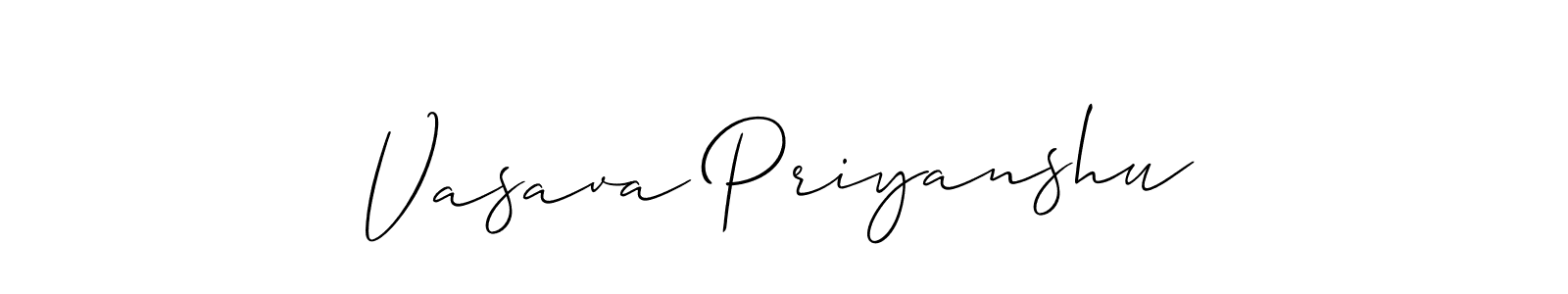 Make a beautiful signature design for name Vasava Priyanshu. Use this online signature maker to create a handwritten signature for free. Vasava Priyanshu signature style 2 images and pictures png