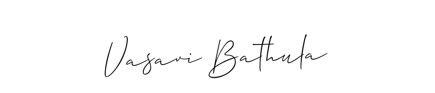 How to Draw Vasavi Bathula signature style? Allison_Script is a latest design signature styles for name Vasavi Bathula. Vasavi Bathula signature style 2 images and pictures png