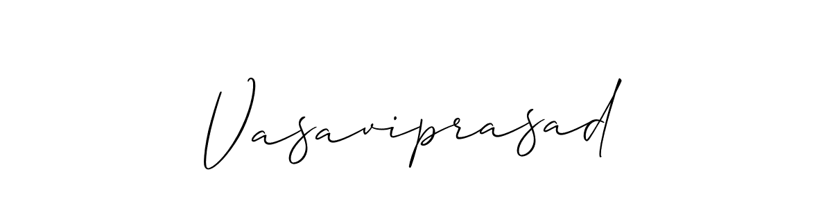 Vasaviprasad stylish signature style. Best Handwritten Sign (Allison_Script) for my name. Handwritten Signature Collection Ideas for my name Vasaviprasad. Vasaviprasad signature style 2 images and pictures png