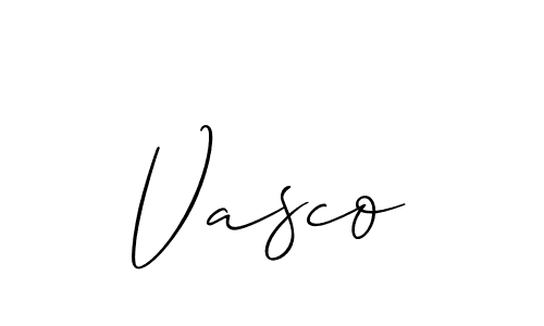 You should practise on your own different ways (Allison_Script) to write your name (Vasco) in signature. don't let someone else do it for you. Vasco signature style 2 images and pictures png
