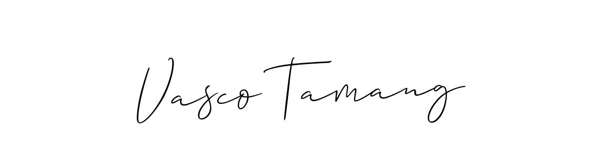 Check out images of Autograph of Vasco Tamang name. Actor Vasco Tamang Signature Style. Allison_Script is a professional sign style online. Vasco Tamang signature style 2 images and pictures png
