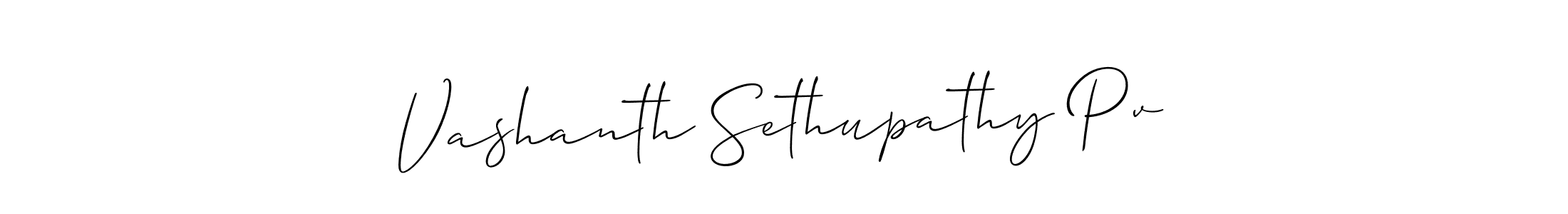 Vashanth Sethupathy Pv stylish signature style. Best Handwritten Sign (Allison_Script) for my name. Handwritten Signature Collection Ideas for my name Vashanth Sethupathy Pv. Vashanth Sethupathy Pv signature style 2 images and pictures png