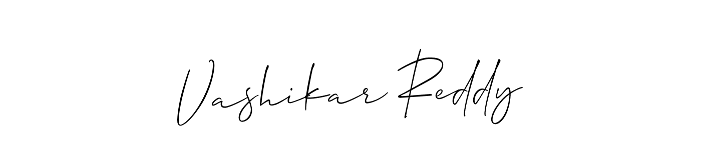 You should practise on your own different ways (Allison_Script) to write your name (Vashikar Reddy) in signature. don't let someone else do it for you. Vashikar Reddy signature style 2 images and pictures png
