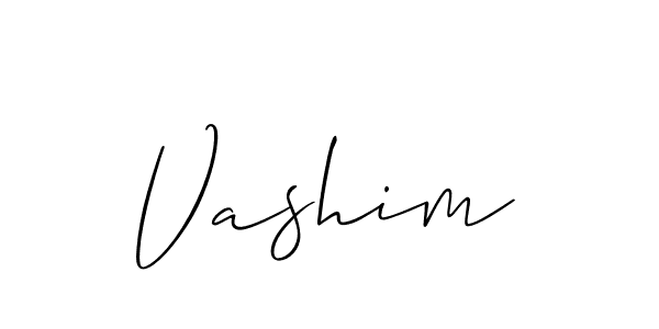 Create a beautiful signature design for name Vashim. With this signature (Allison_Script) fonts, you can make a handwritten signature for free. Vashim signature style 2 images and pictures png