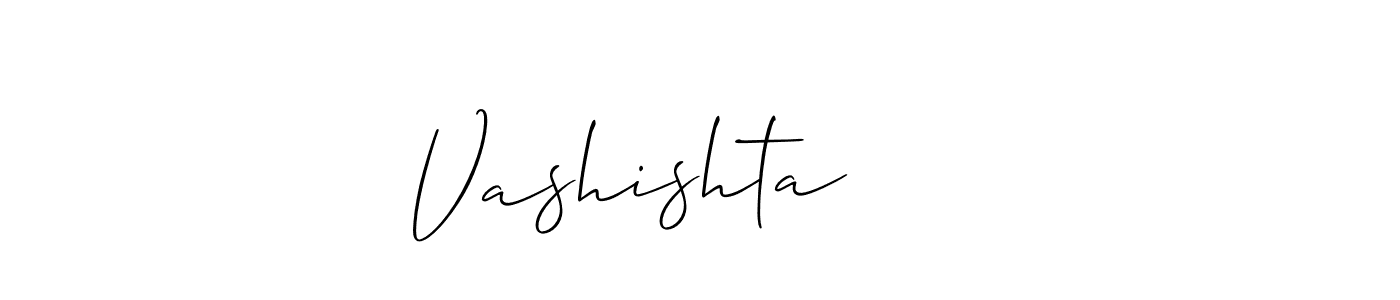 The best way (Allison_Script) to make a short signature is to pick only two or three words in your name. The name Vashishta      include a total of six letters. For converting this name. Vashishta      signature style 2 images and pictures png