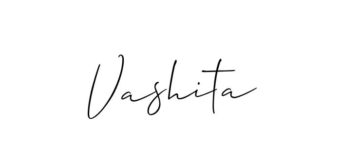 It looks lik you need a new signature style for name Vashita. Design unique handwritten (Allison_Script) signature with our free signature maker in just a few clicks. Vashita signature style 2 images and pictures png