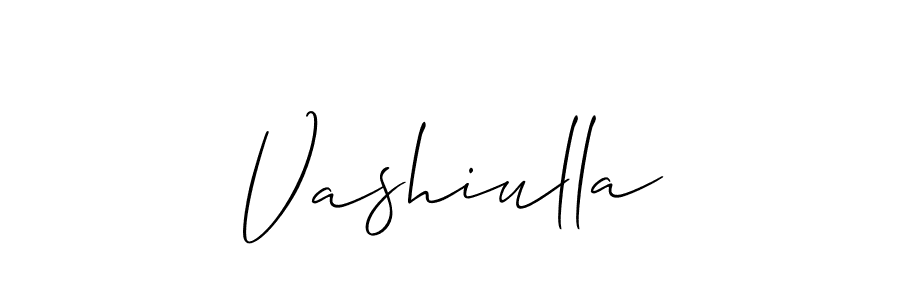 The best way (Allison_Script) to make a short signature is to pick only two or three words in your name. The name Vashiulla include a total of six letters. For converting this name. Vashiulla signature style 2 images and pictures png