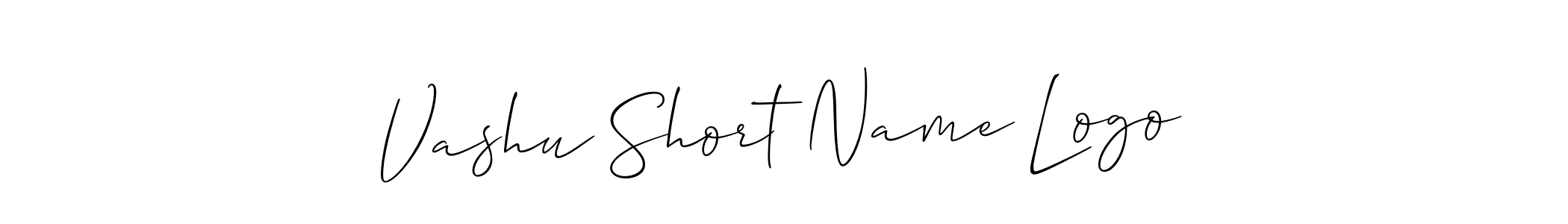Use a signature maker to create a handwritten signature online. With this signature software, you can design (Allison_Script) your own signature for name Vashu Short Name Logo. Vashu Short Name Logo signature style 2 images and pictures png