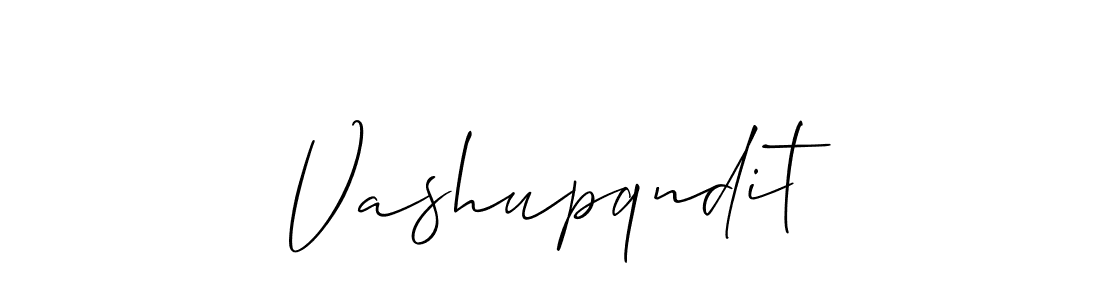 if you are searching for the best signature style for your name Vashupqndit. so please give up your signature search. here we have designed multiple signature styles  using Allison_Script. Vashupqndit signature style 2 images and pictures png