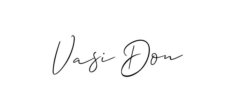 if you are searching for the best signature style for your name Vasi Don. so please give up your signature search. here we have designed multiple signature styles  using Allison_Script. Vasi Don signature style 2 images and pictures png