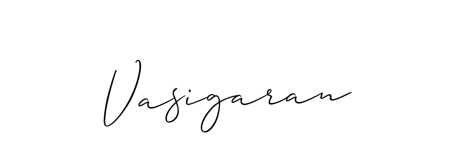 Use a signature maker to create a handwritten signature online. With this signature software, you can design (Allison_Script) your own signature for name Vasigaran. Vasigaran signature style 2 images and pictures png