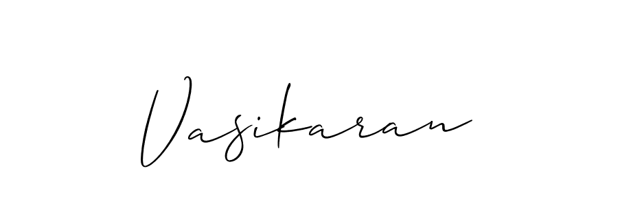 How to Draw Vasikaran signature style? Allison_Script is a latest design signature styles for name Vasikaran. Vasikaran signature style 2 images and pictures png
