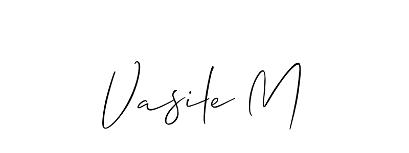 Best and Professional Signature Style for Vasile M. Allison_Script Best Signature Style Collection. Vasile M signature style 2 images and pictures png