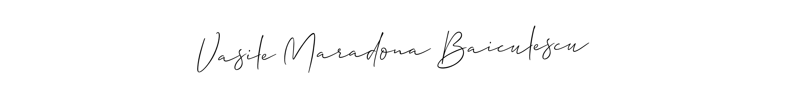 Vasile Maradona Baiculescu stylish signature style. Best Handwritten Sign (Allison_Script) for my name. Handwritten Signature Collection Ideas for my name Vasile Maradona Baiculescu. Vasile Maradona Baiculescu signature style 2 images and pictures png
