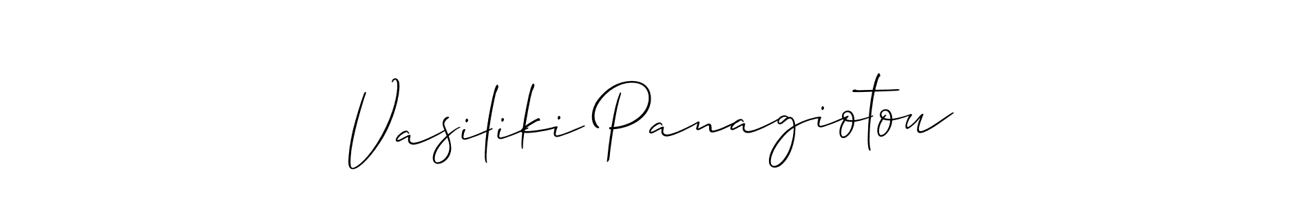 Make a beautiful signature design for name Vasiliki Panagiotou. Use this online signature maker to create a handwritten signature for free. Vasiliki Panagiotou signature style 2 images and pictures png