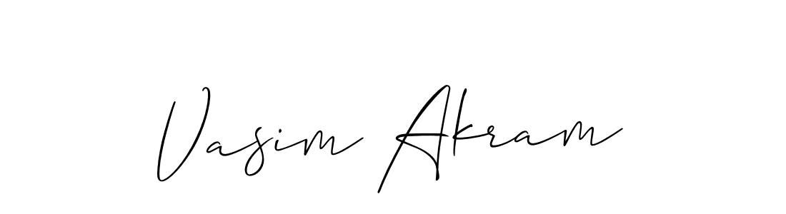 Best and Professional Signature Style for Vasim Akram. Allison_Script Best Signature Style Collection. Vasim Akram signature style 2 images and pictures png