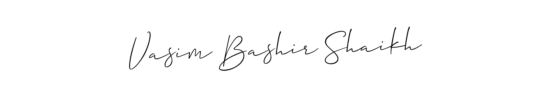 This is the best signature style for the Vasim Bashir Shaikh name. Also you like these signature font (Allison_Script). Mix name signature. Vasim Bashir Shaikh signature style 2 images and pictures png