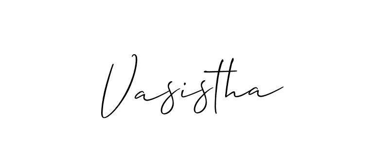 Make a beautiful signature design for name Vasistha. Use this online signature maker to create a handwritten signature for free. Vasistha signature style 2 images and pictures png