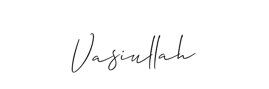 The best way (Allison_Script) to make a short signature is to pick only two or three words in your name. The name Vasiullah include a total of six letters. For converting this name. Vasiullah signature style 2 images and pictures png