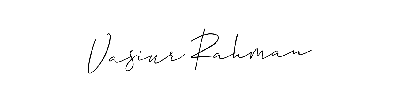It looks lik you need a new signature style for name Vasiur Rahman. Design unique handwritten (Allison_Script) signature with our free signature maker in just a few clicks. Vasiur Rahman signature style 2 images and pictures png