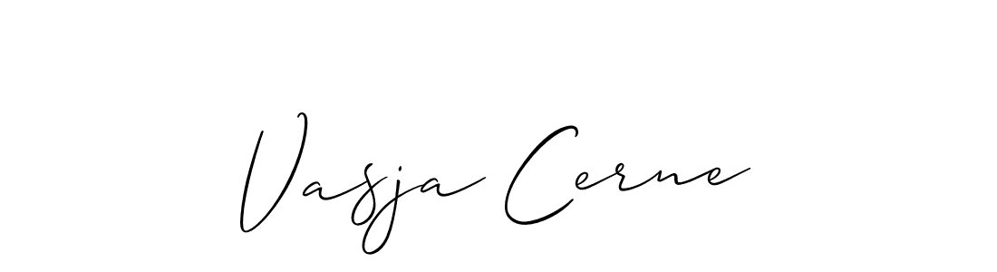 Vasja Cerne stylish signature style. Best Handwritten Sign (Allison_Script) for my name. Handwritten Signature Collection Ideas for my name Vasja Cerne. Vasja Cerne signature style 2 images and pictures png