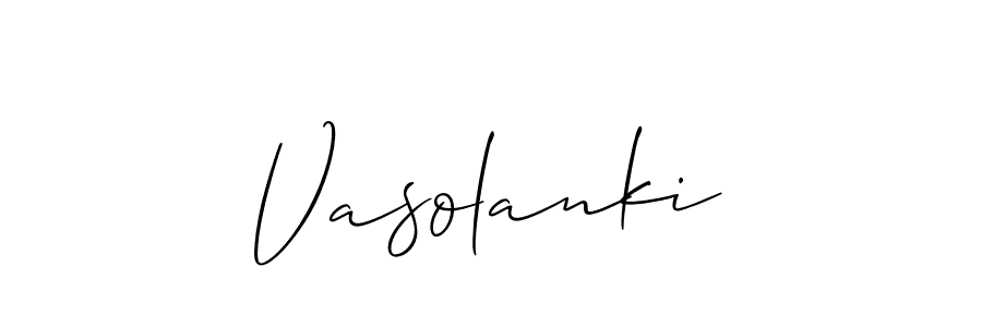 Best and Professional Signature Style for Vasolanki. Allison_Script Best Signature Style Collection. Vasolanki signature style 2 images and pictures png