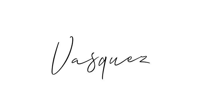 How to make Vasquez name signature. Use Allison_Script style for creating short signs online. This is the latest handwritten sign. Vasquez signature style 2 images and pictures png