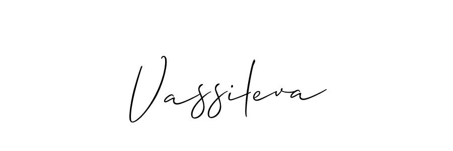 How to make Vassileva name signature. Use Allison_Script style for creating short signs online. This is the latest handwritten sign. Vassileva signature style 2 images and pictures png
