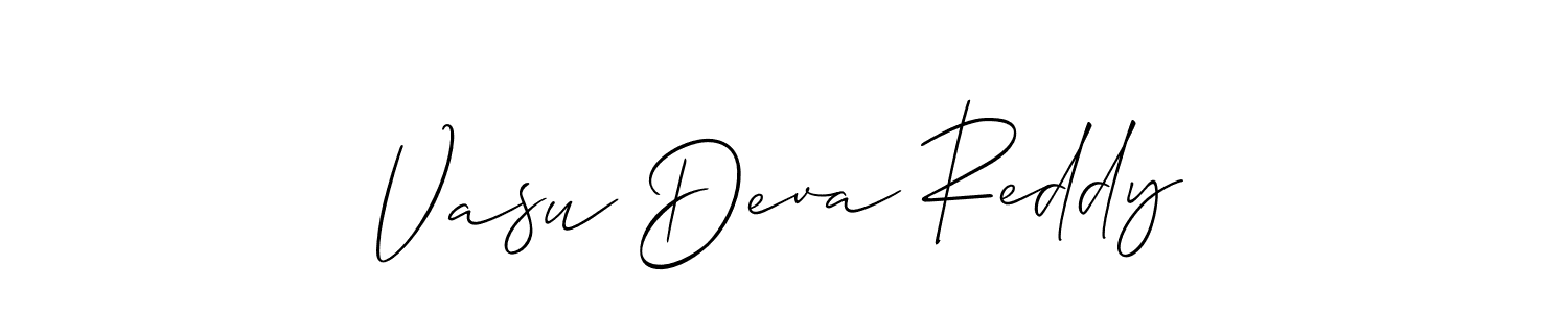 Vasu Deva Reddy stylish signature style. Best Handwritten Sign (Allison_Script) for my name. Handwritten Signature Collection Ideas for my name Vasu Deva Reddy. Vasu Deva Reddy signature style 2 images and pictures png