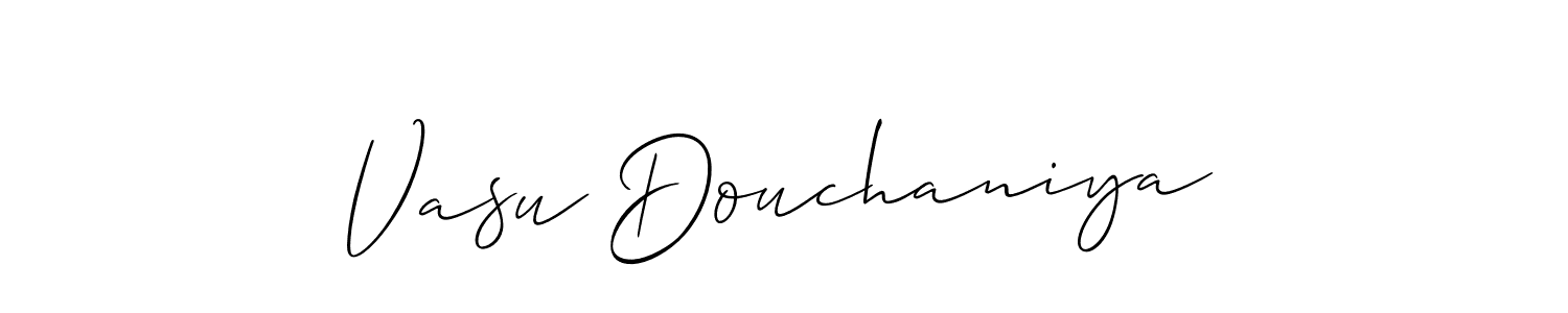 Make a short Vasu Douchaniya signature style. Manage your documents anywhere anytime using Allison_Script. Create and add eSignatures, submit forms, share and send files easily. Vasu Douchaniya signature style 2 images and pictures png
