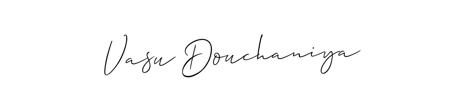 Make a short Vasu Douchaniya signature style. Manage your documents anywhere anytime using Allison_Script. Create and add eSignatures, submit forms, share and send files easily. Vasu Douchaniya signature style 2 images and pictures png