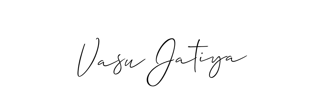 Best and Professional Signature Style for Vasu Jatiya. Allison_Script Best Signature Style Collection. Vasu Jatiya signature style 2 images and pictures png