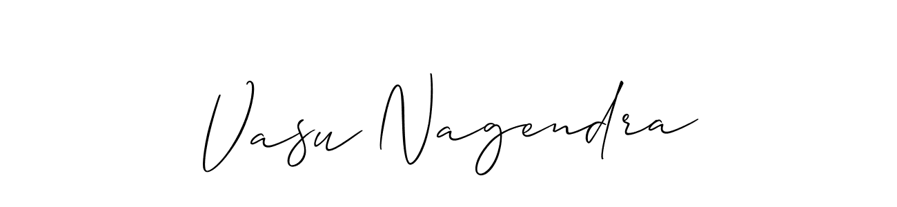 Make a short Vasu Nagendra signature style. Manage your documents anywhere anytime using Allison_Script. Create and add eSignatures, submit forms, share and send files easily. Vasu Nagendra signature style 2 images and pictures png